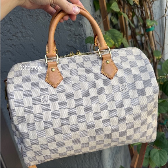 Louis Vuitton Handbags - Louis Vuitton Damier Azur Speedy 30 Bandouliere
